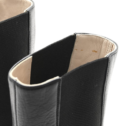 Chanel Calfskin Interlocking CC Calf Boots 38.5 Black 10 of 10