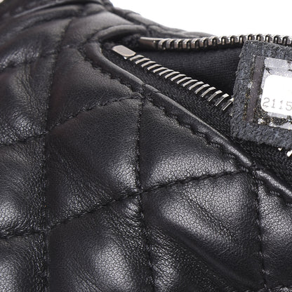 Chanel Lambskin Quilted Banane Waist Bag Fanny Pack Black 8 of 9