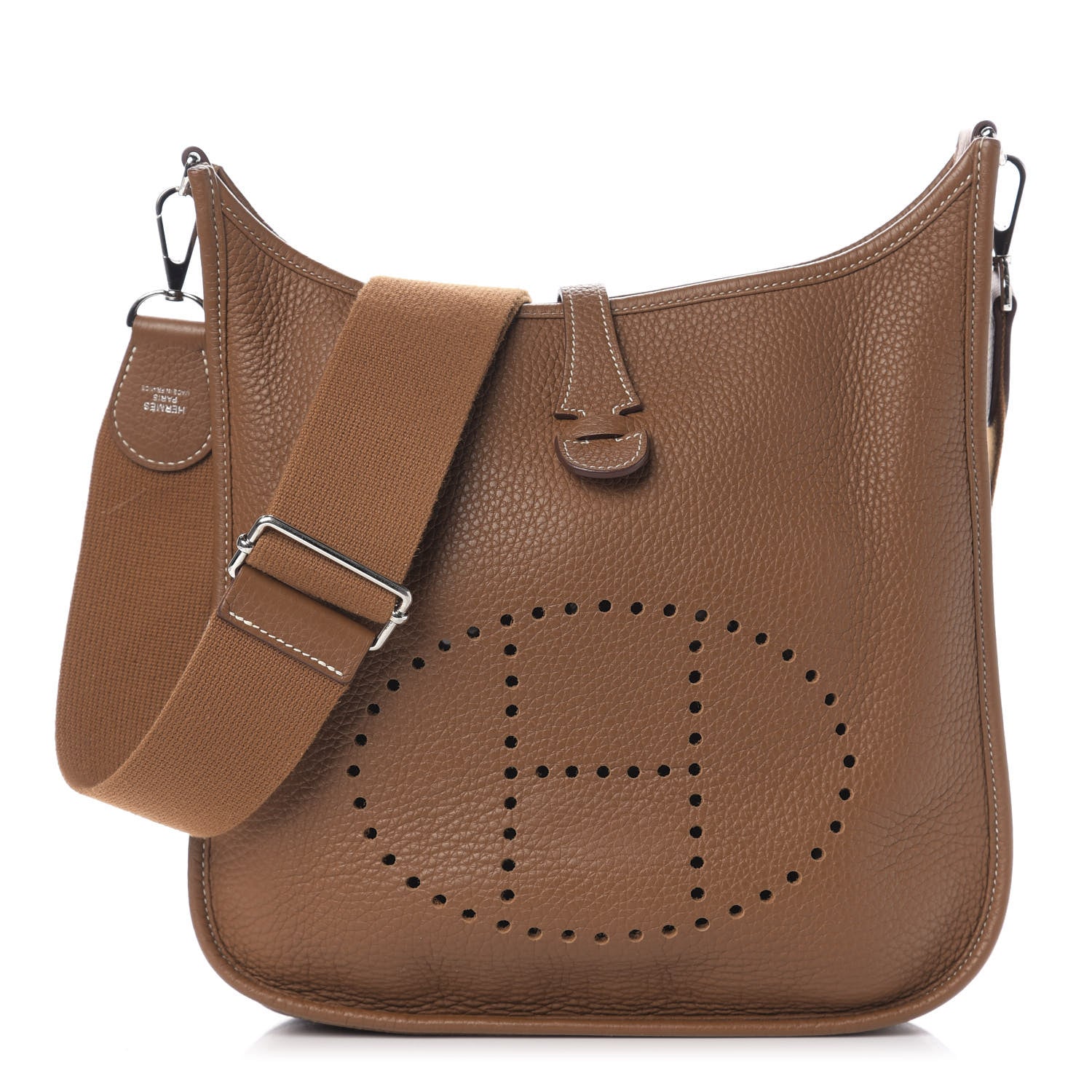 Hermes Taurillon Clemence Evelyne III PM Gold 1 of 11