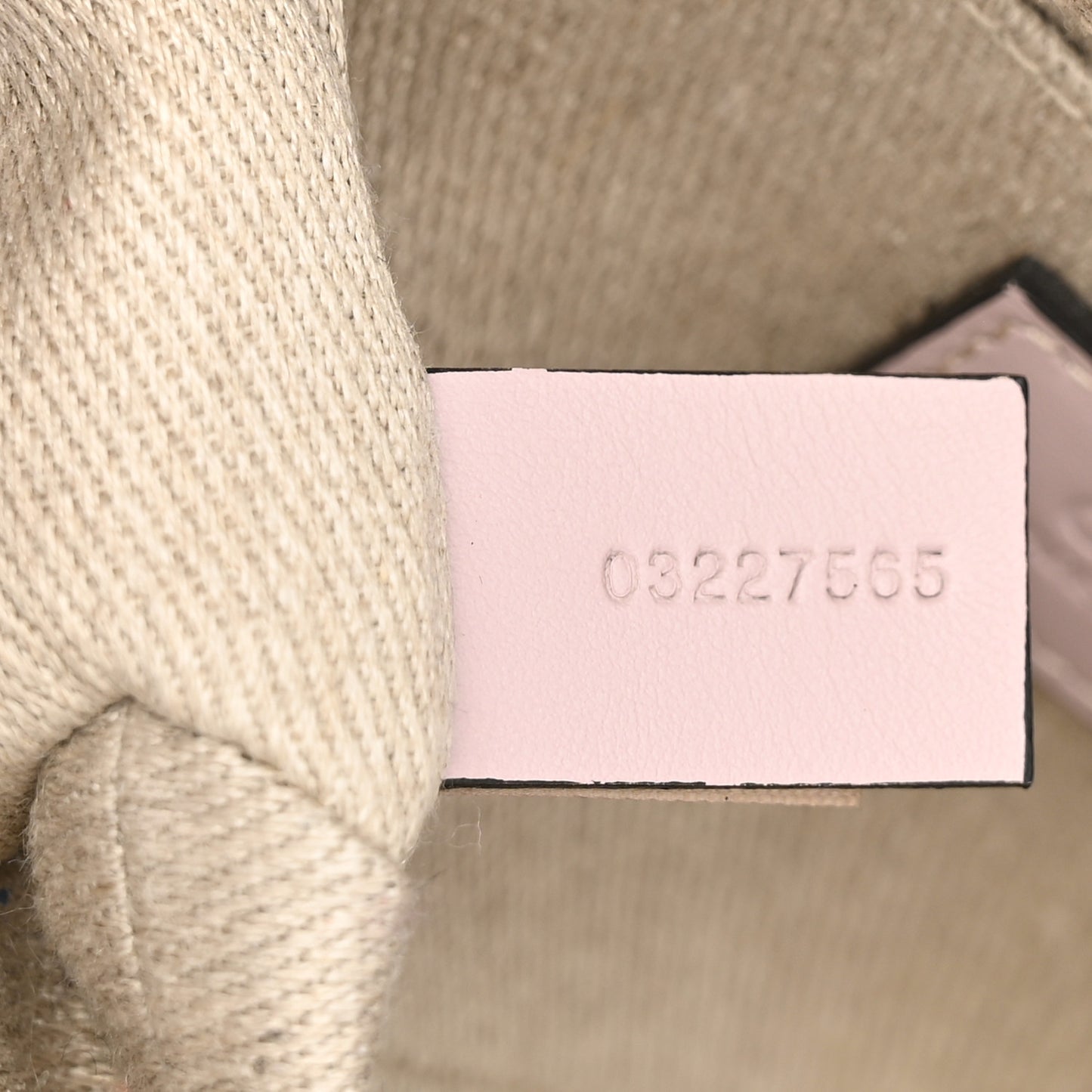 Linen Calfskin Mini Woody Ribbon Tote Cement Pink