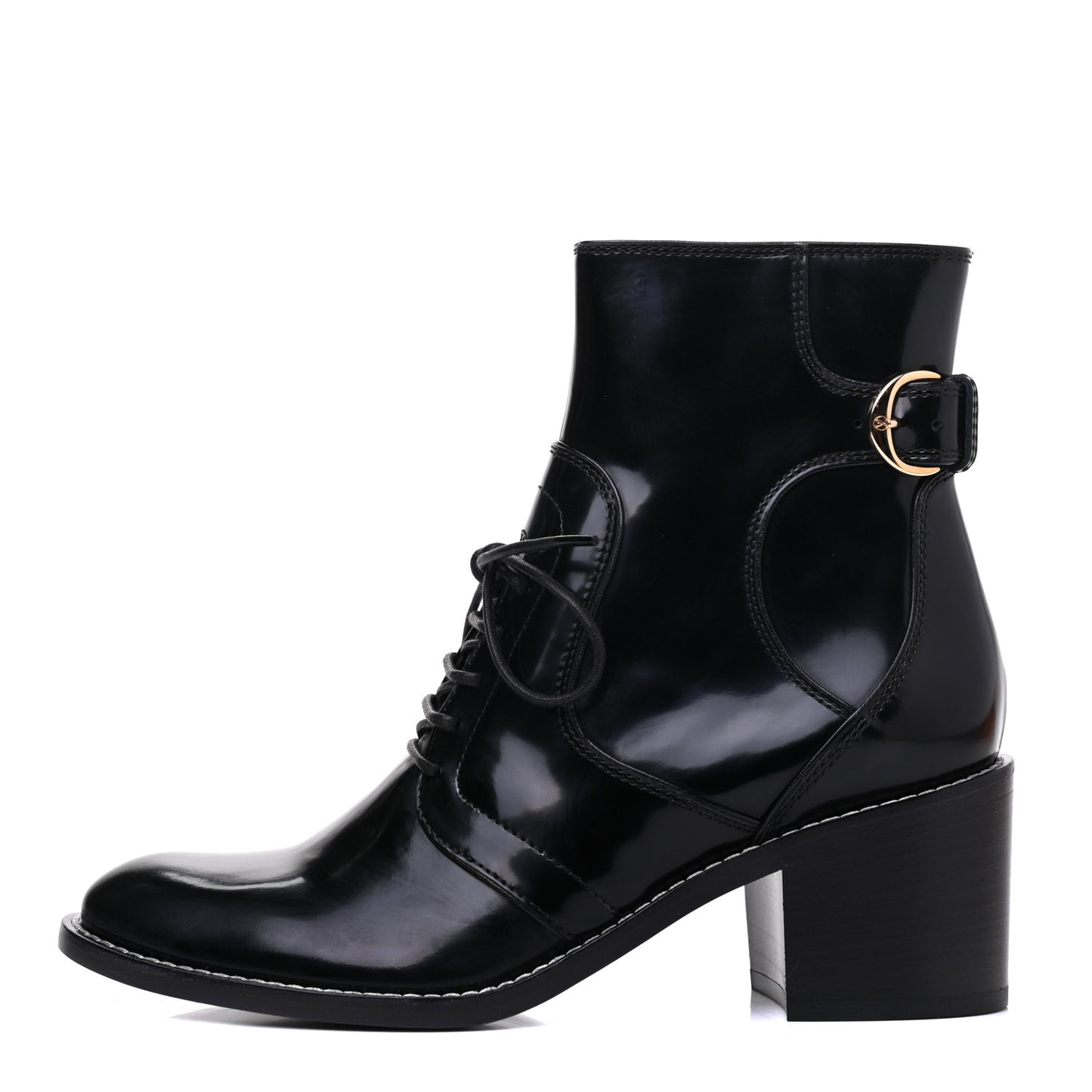 Calfskin Ankle Boots 36 Black