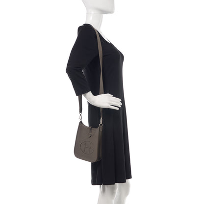 Hermes Taurillon Clemence Amazone Evelyne TPM Etain 2 of 8