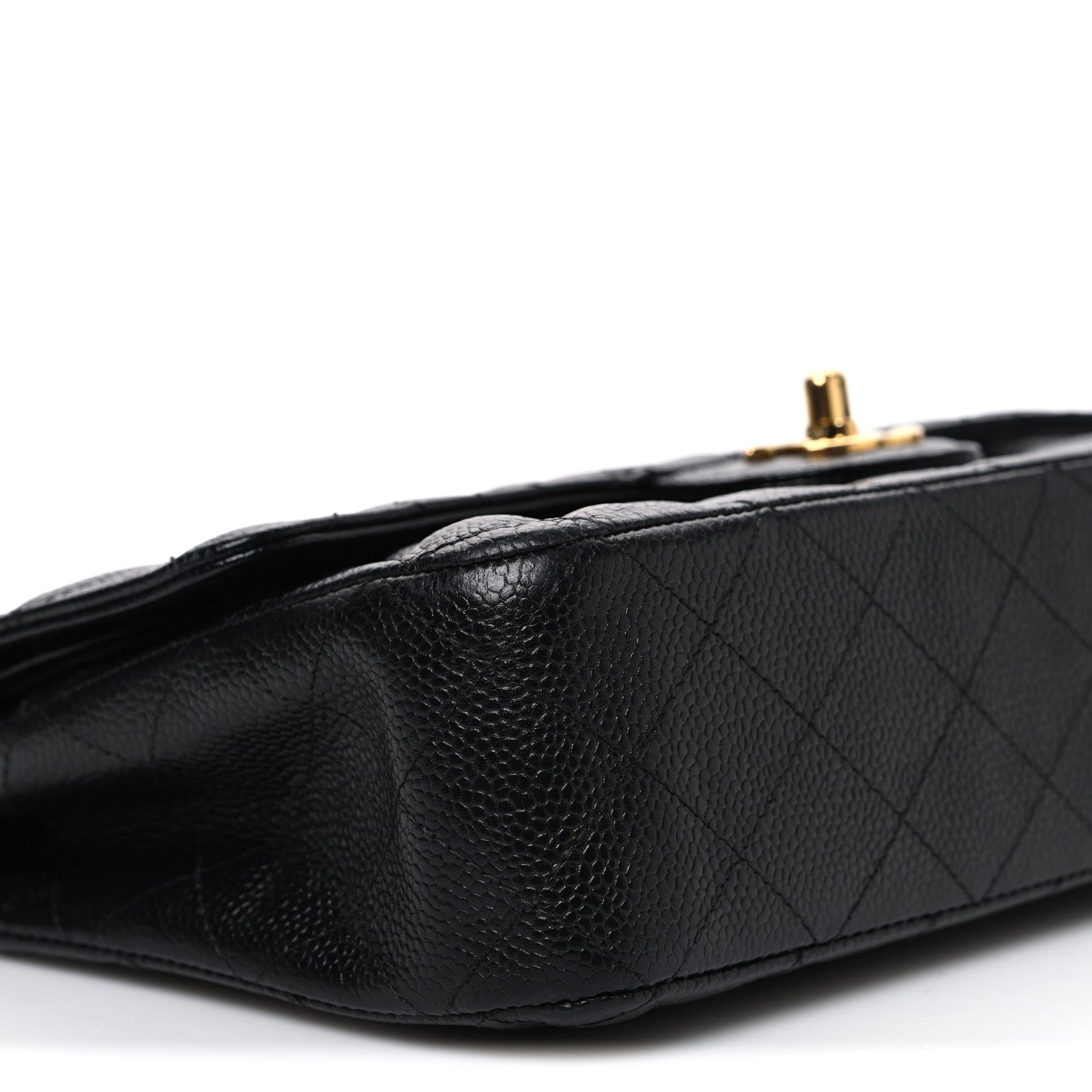 Chanel Caviar Quilted Medium Double Flap Black 8 of 9