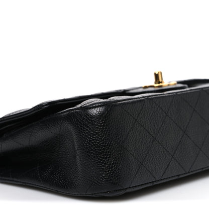 Chanel Caviar Quilted Medium Double Flap Black 8 of 9