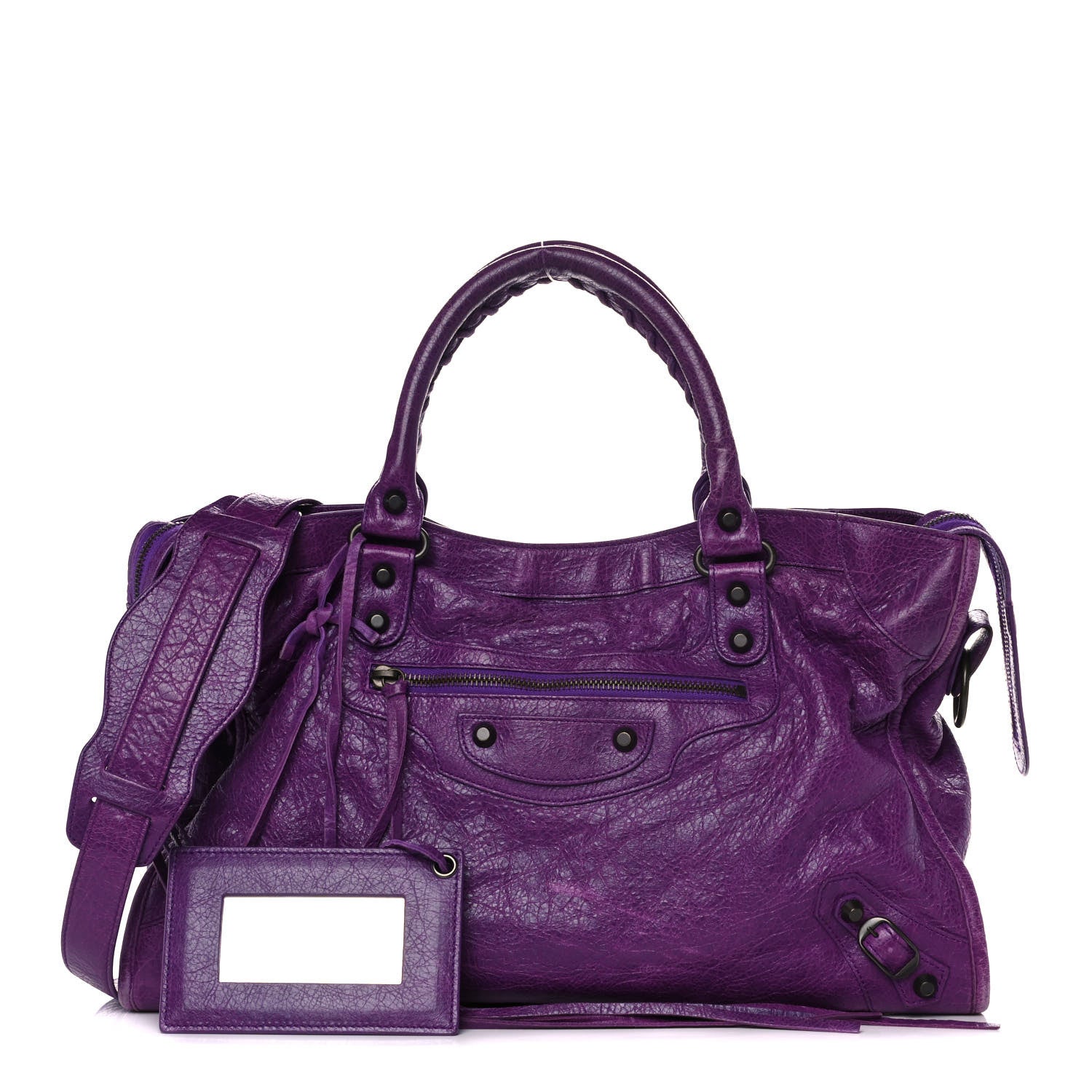 Balenciaga Agneau Classic Hardware City Dark Violet 1 of 14