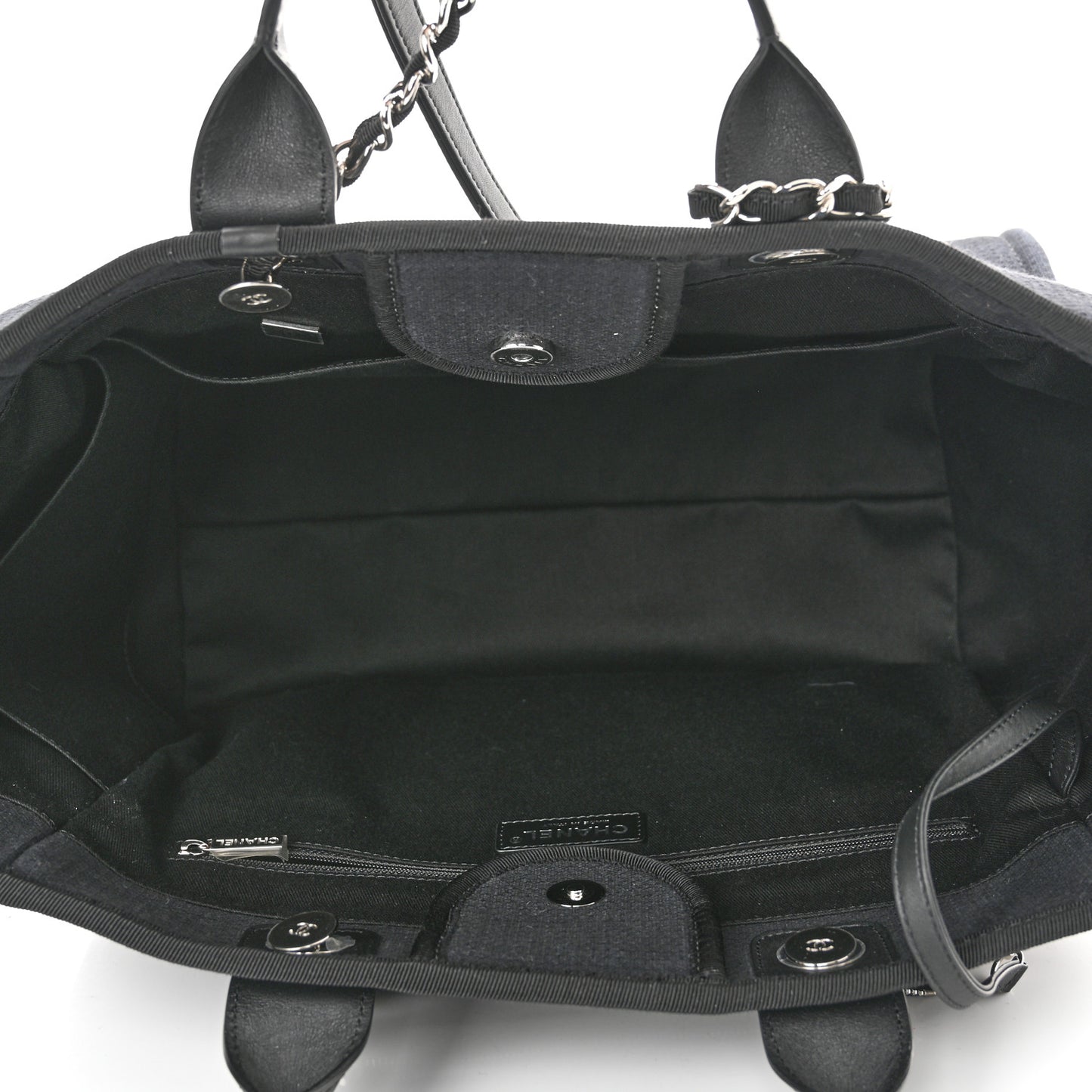 Mixed Fibers Small Deauville Tote Black