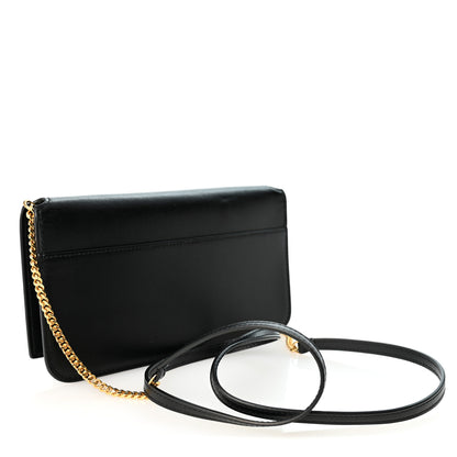Saint Laurent Grained Calfskin Monogram Phone Holder Crossbody Black 3 of 10