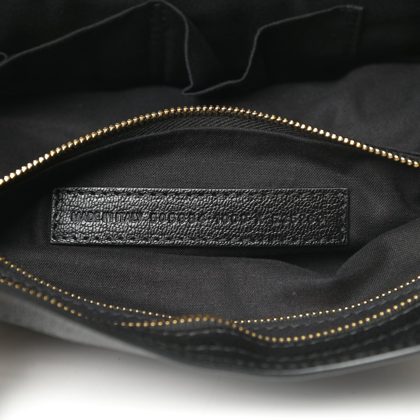 Chevre Gold Metallic Edge Hardware City Black