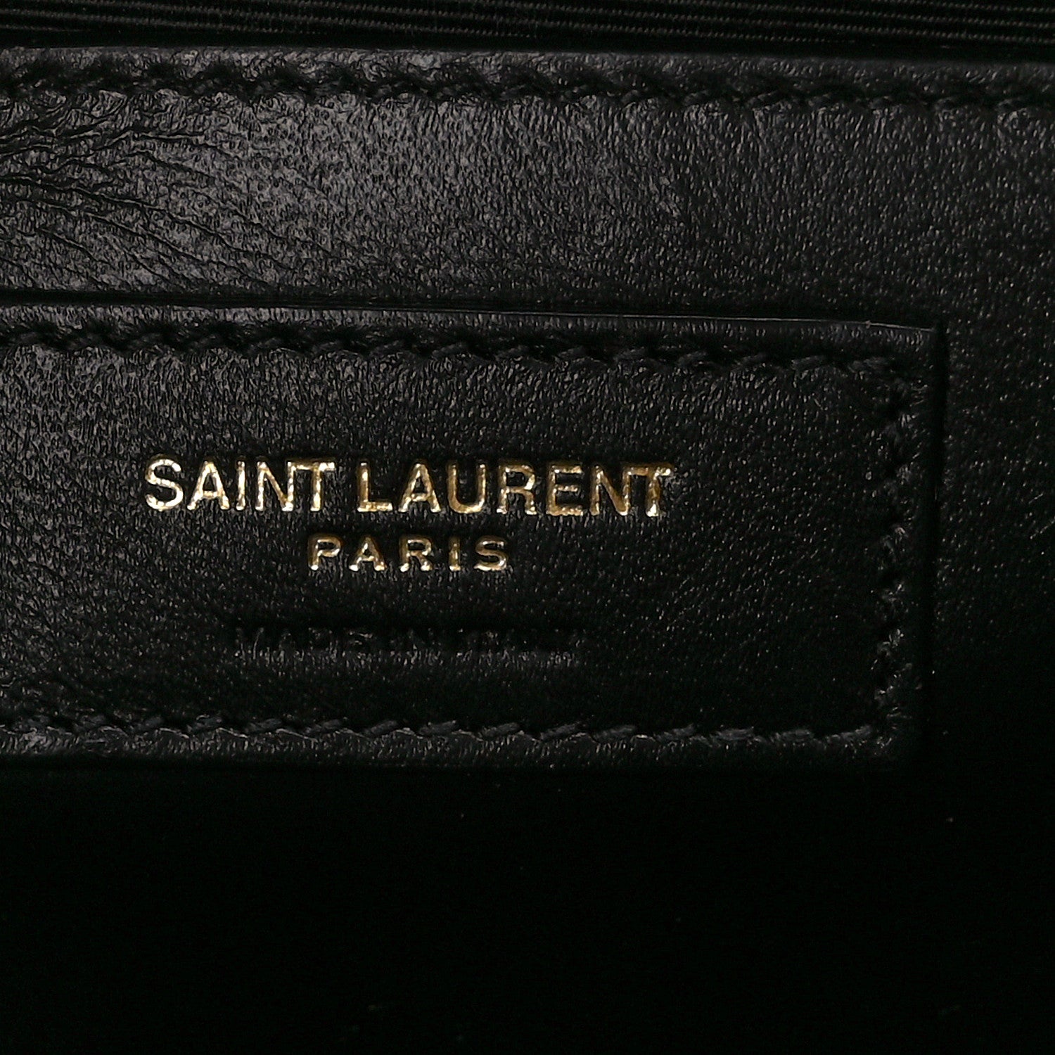 Saint Laurent Grain De Poudre Textured Mixed Matelasse Triquilt Medium Monogram Satchel Black 7 of 11