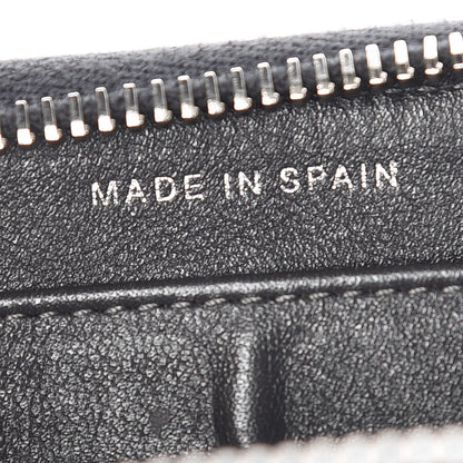 Chanel Striated Patent Zip Around Wallet Dark Grey 7 of 8