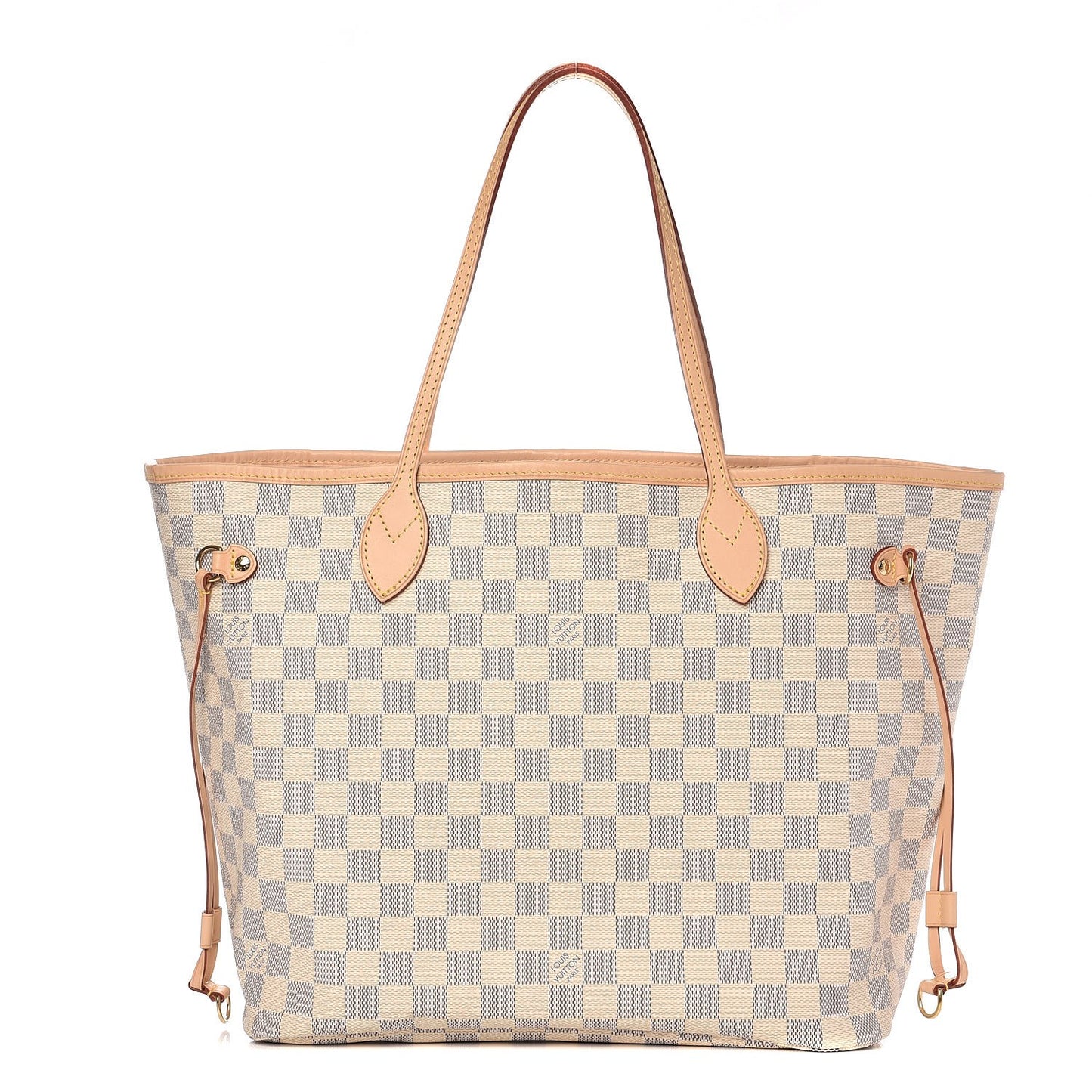Damier Azur Neo Neverfull MM Rose Ballerine