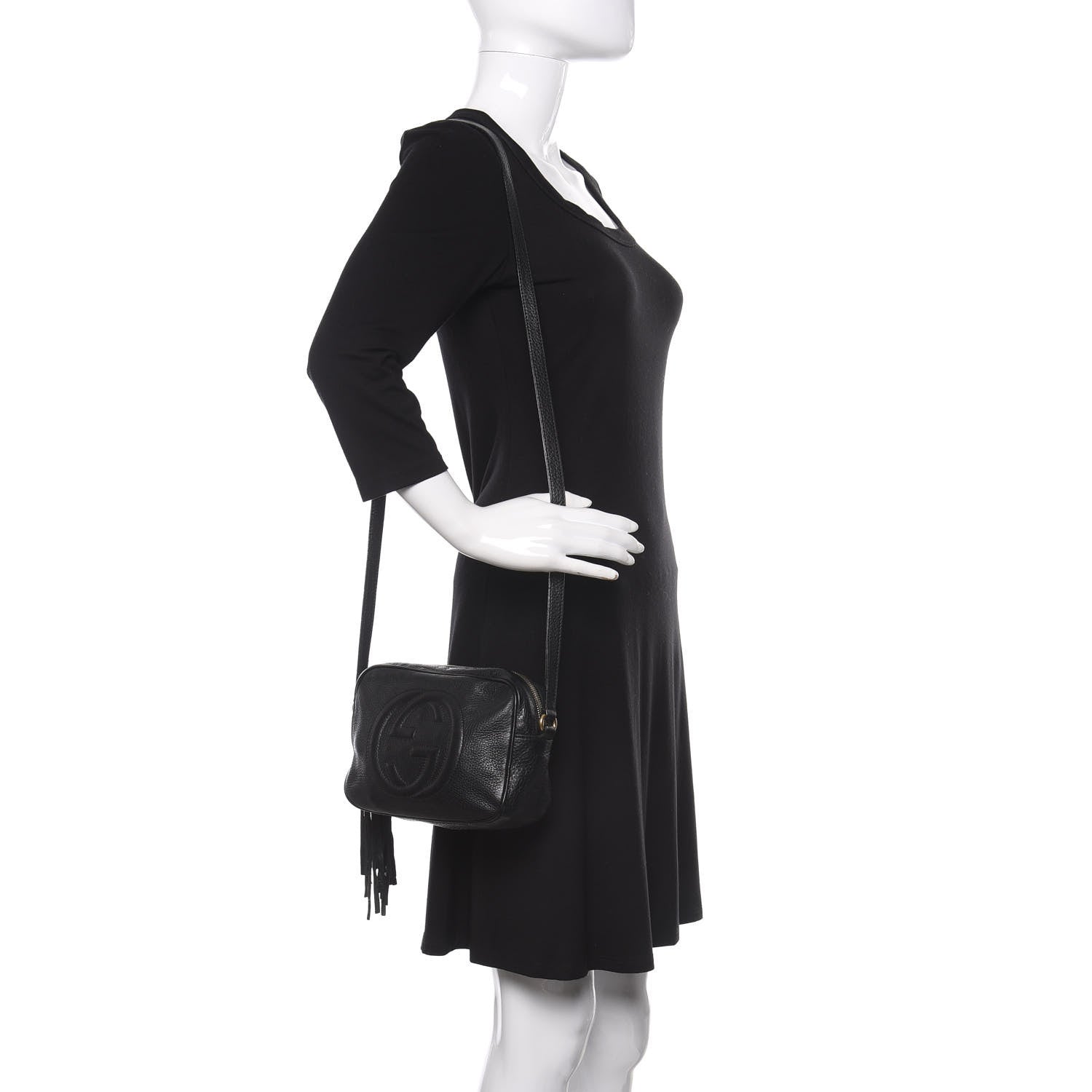 Gucci Pebbled Calfskin Small Soho Disco Bag Black 2 of 9
