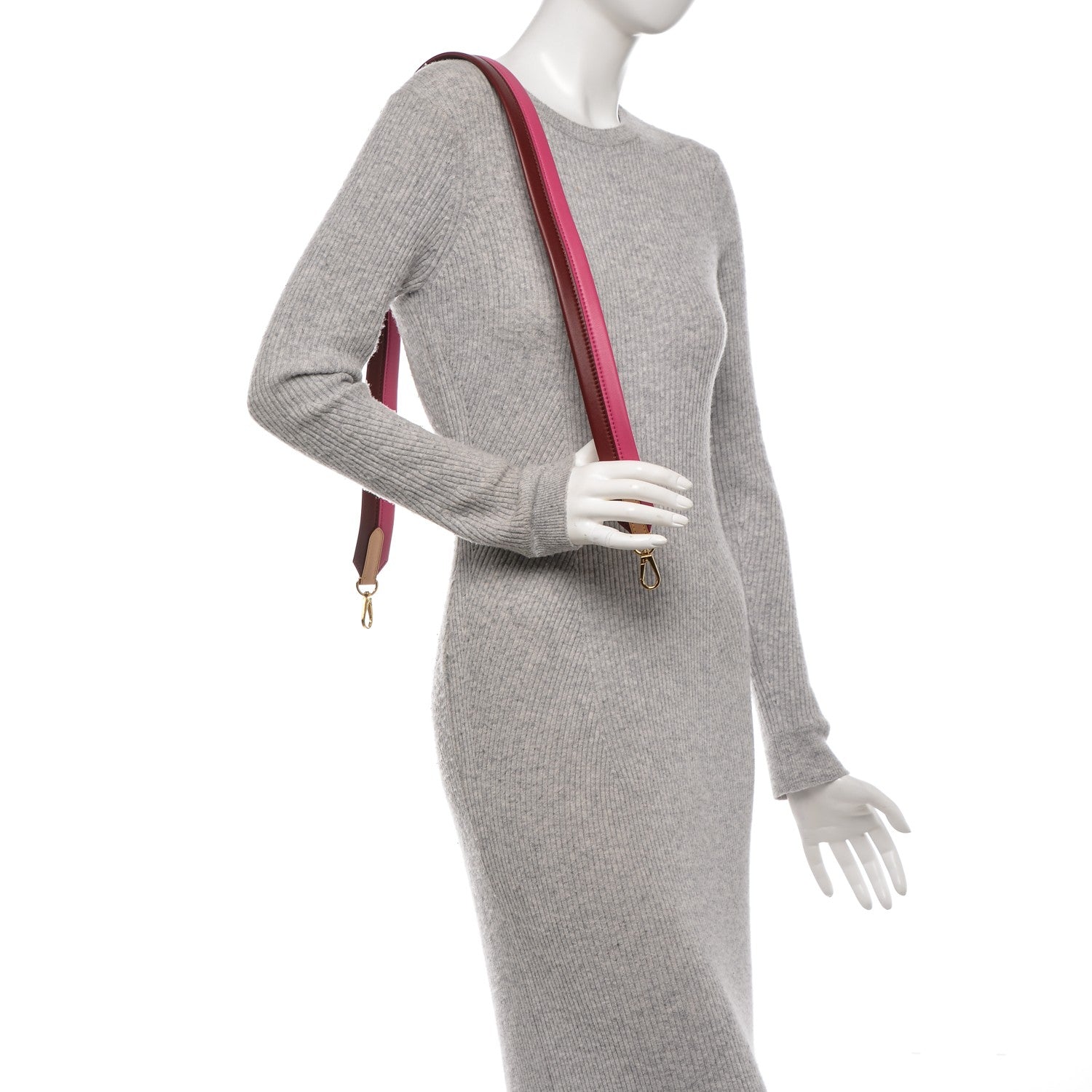 Louis Vuitton Calfskin Cluny BB Shoulder Strap Bordeaux Fuchsia 2 of 3