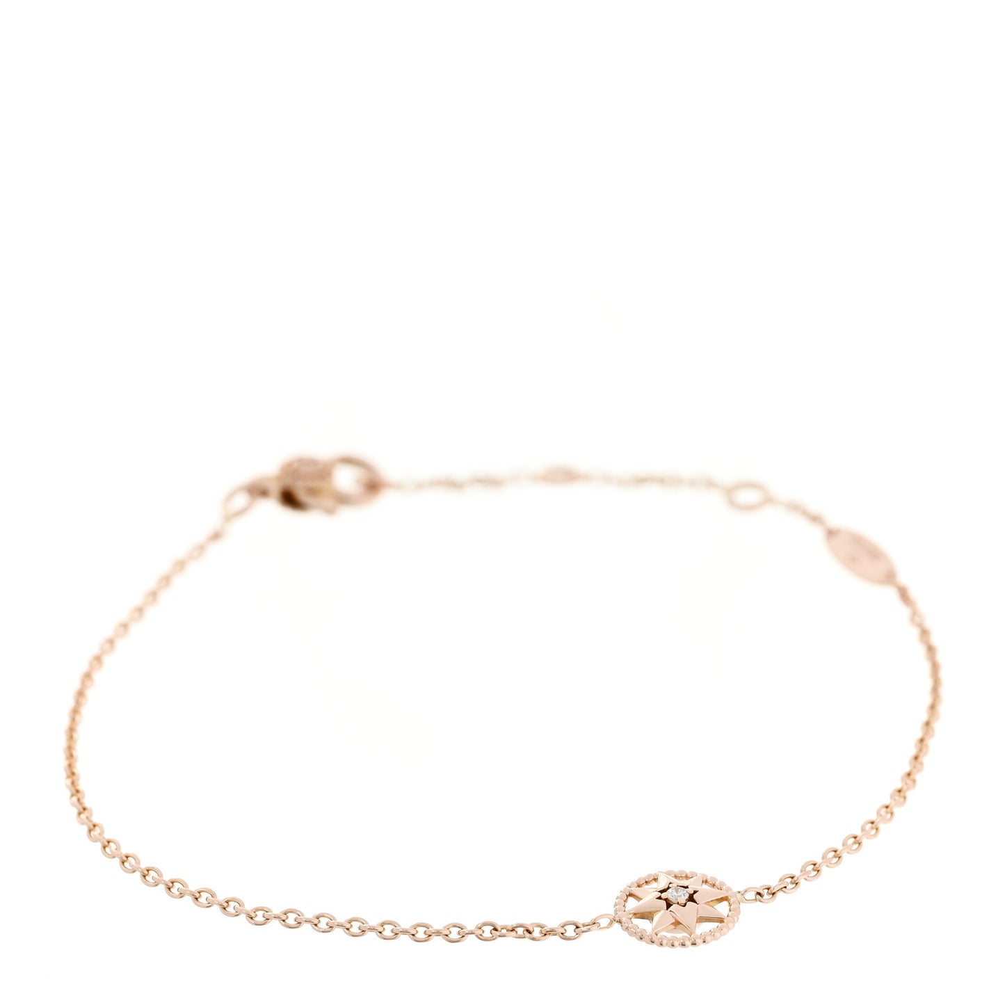 18K Rose Gold Diamond XS Rose Des Vents Bracelet
