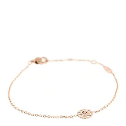 Christian Dior 18K Rose Gold Diamond XS Rose Des Vents Bracelet 1 of 6