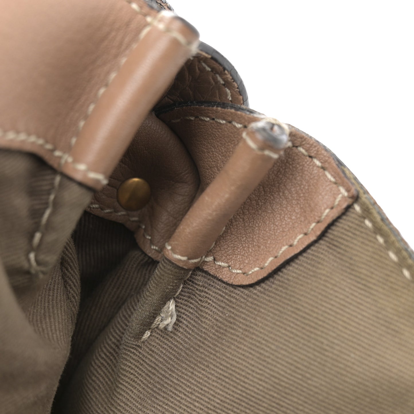 Calfskin Medium Marcie Top Handle Bag Nut