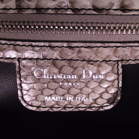 Christian Dior Cannage Granville Python Hobo 8 of 10