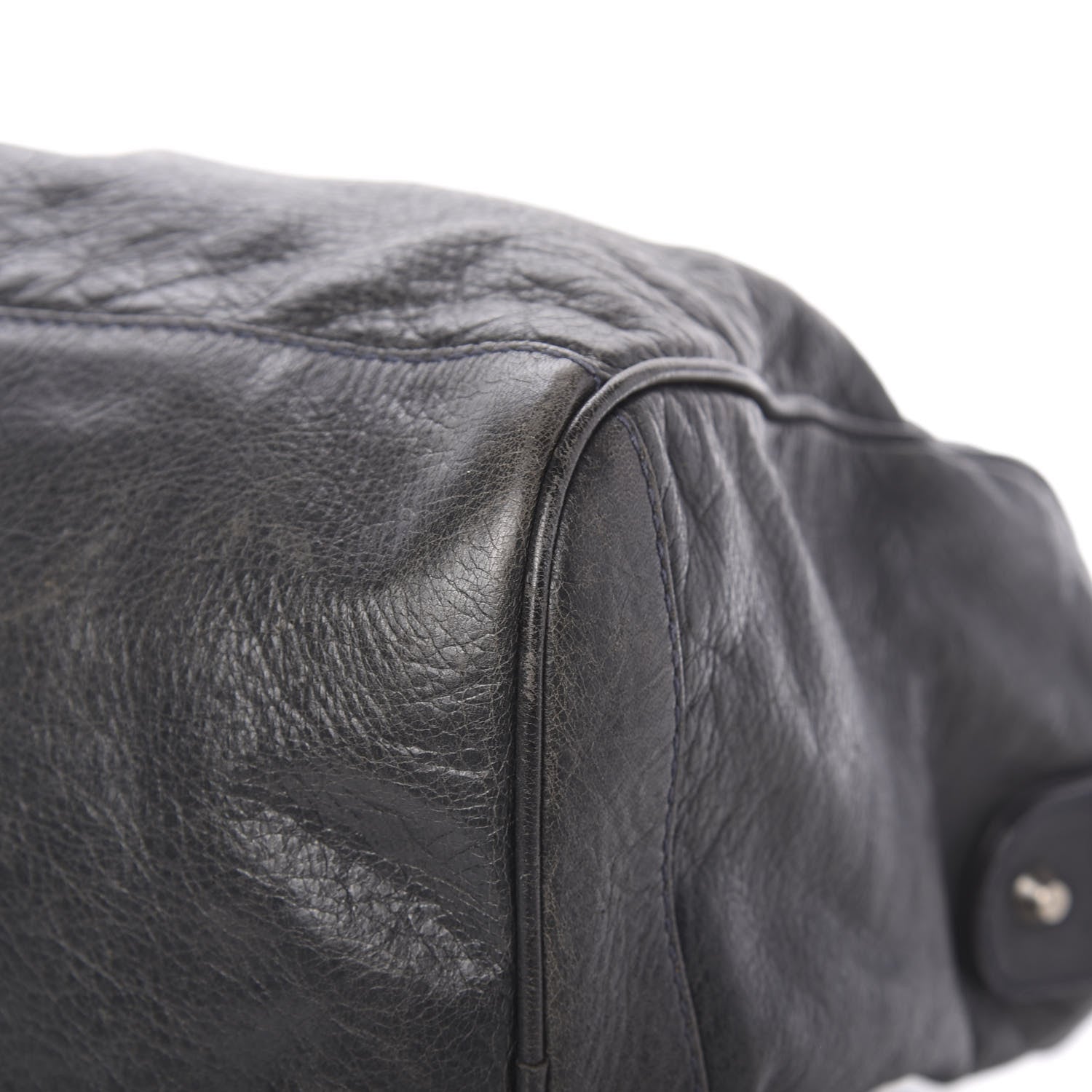Balenciaga Agneau Classic Hardware Small Squash Duffel Bag Anthracite 19 of 24