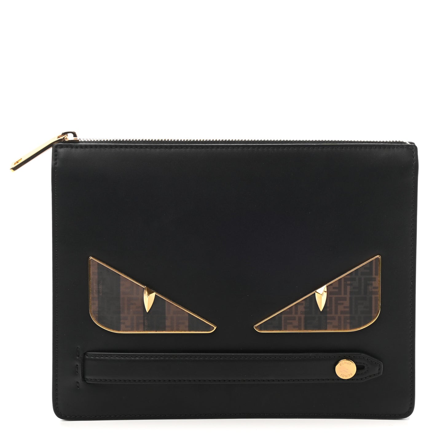 Vitello Liberty FF Pequin Bug Eyes Slim Clutch Black
