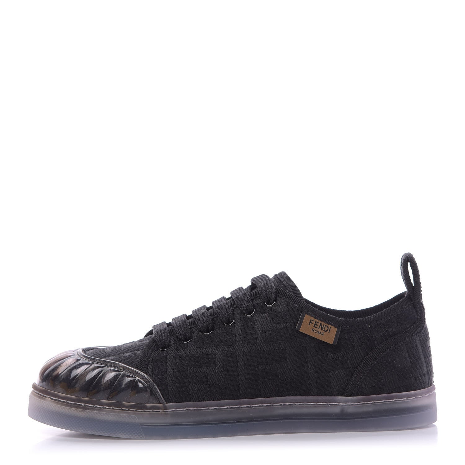 Fendi Corda FF Promenade Low Top Sneakers 35 Black 1 of 9
