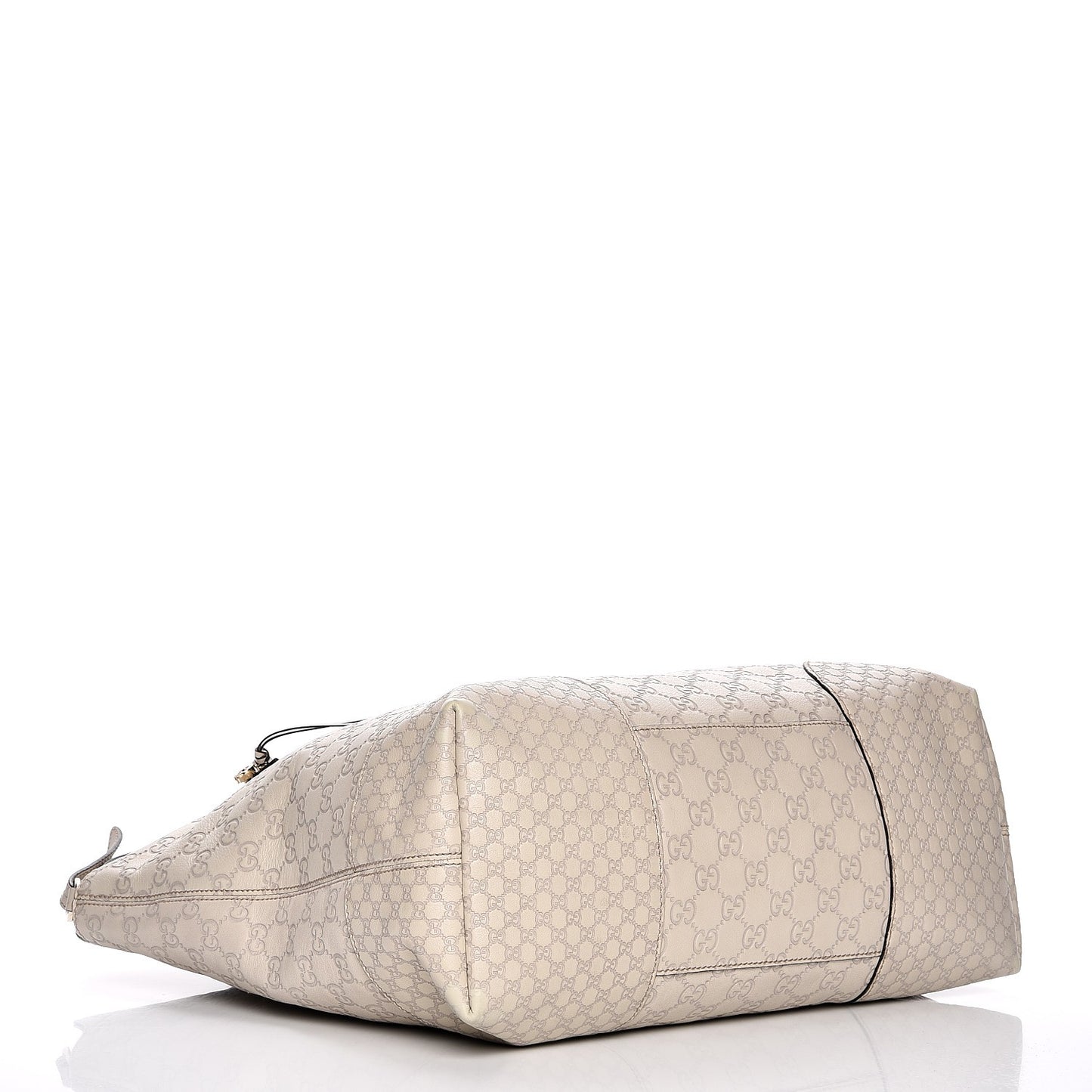 Guccissima Large Bree Foldover Tote Off White