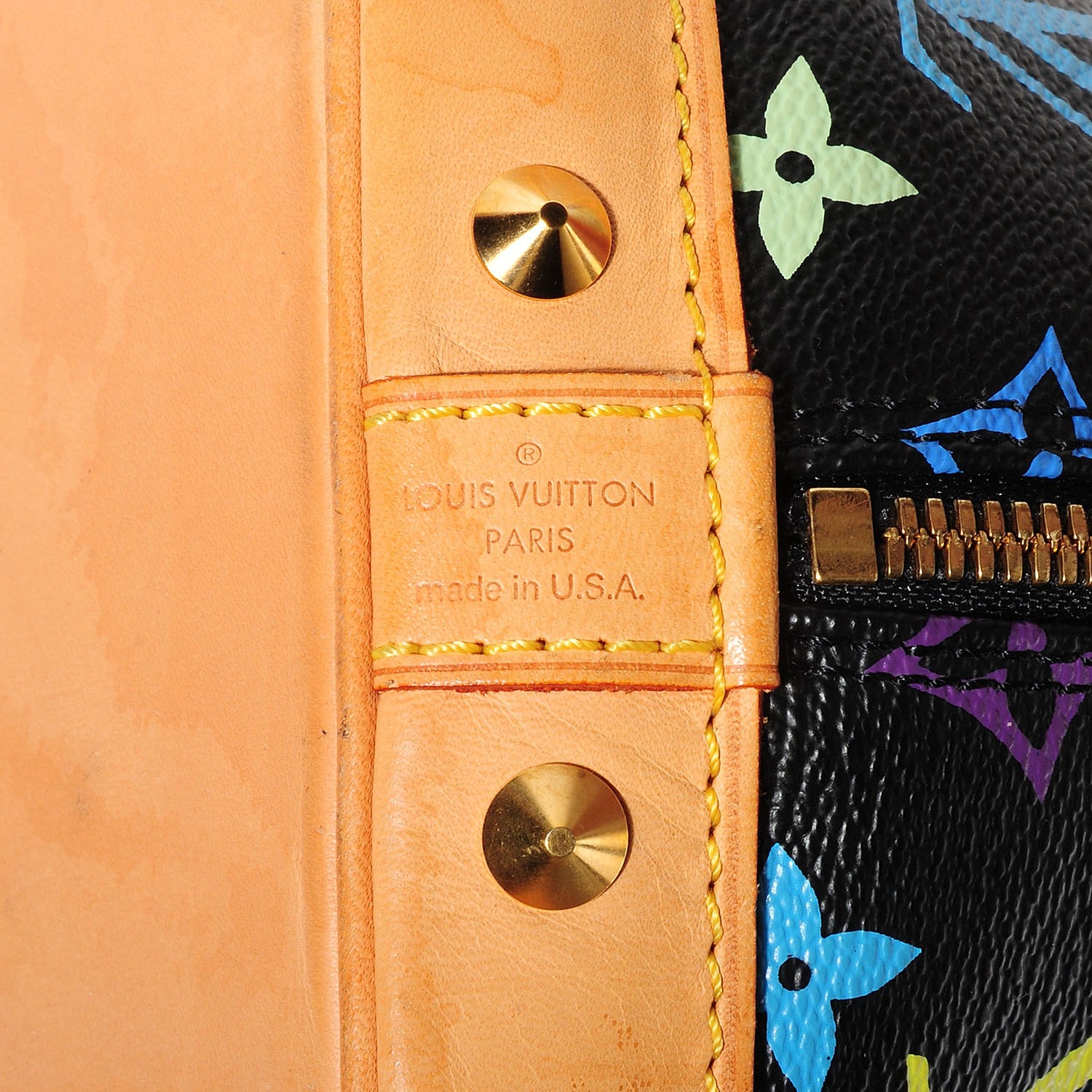 Louis Vuitton Monogram Multicolor Alma Black 7 of 7