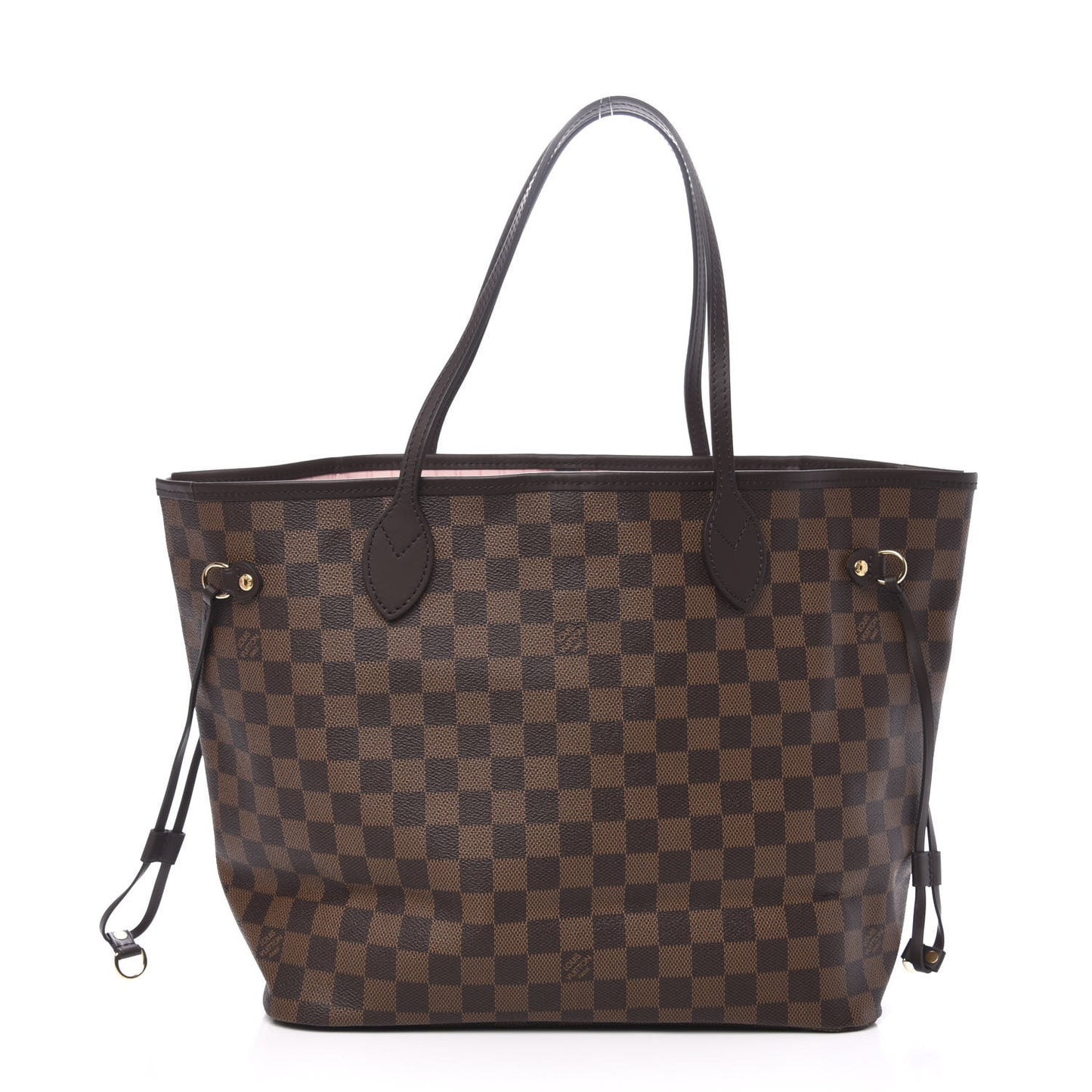 Damier Ebene Neo Neverfull MM Rose Ballerine