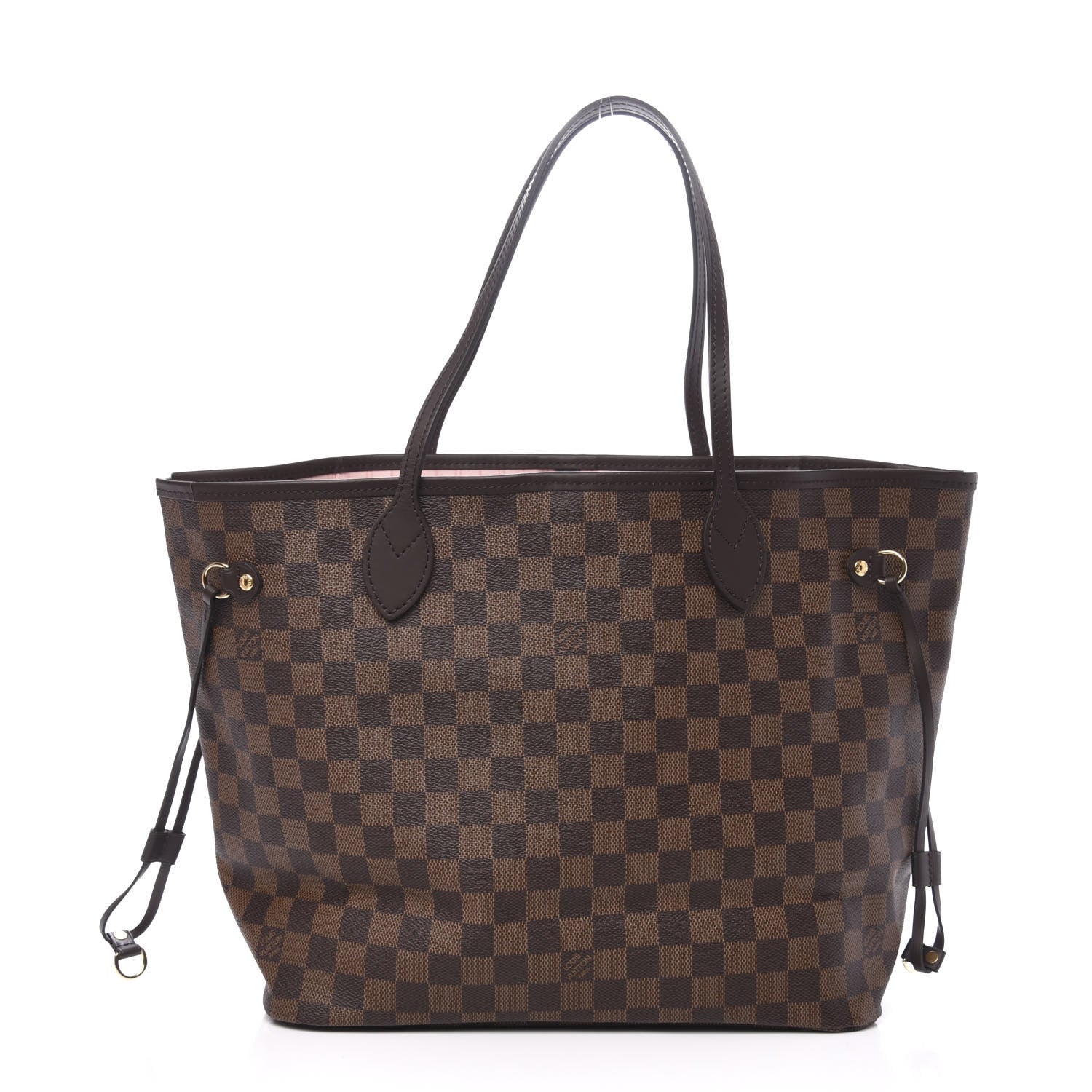 Louis Vuitton Damier Ebene Neo Neverfull MM Rose Ballerine 3 of 12