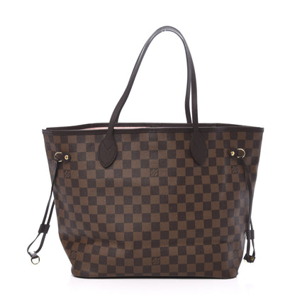 Louis Vuitton Damier Ebene Neo Neverfull MM Rose Ballerine 3 of 12