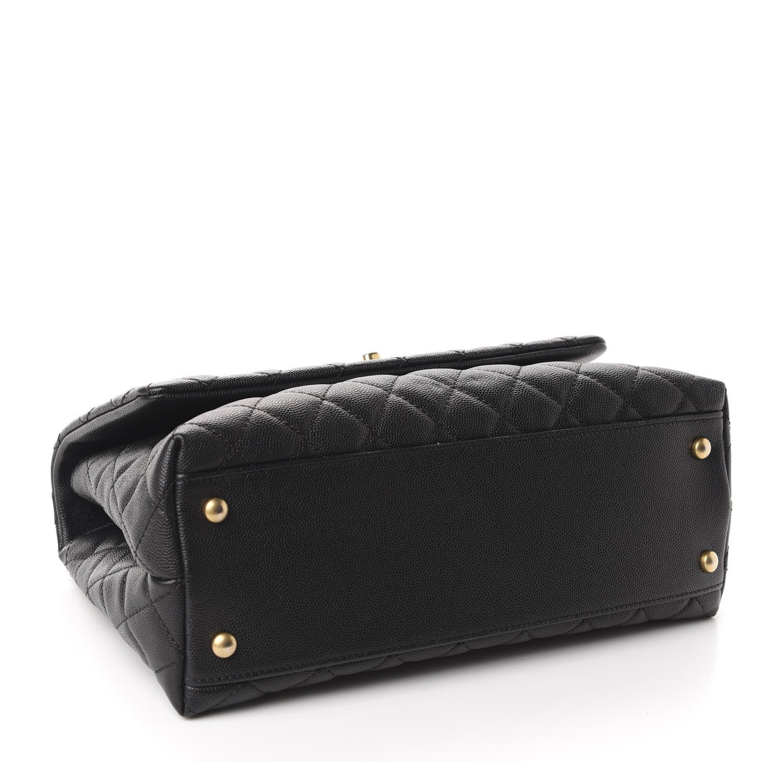 Chanel Caviar Quilted Small Coco Handle Flap Black 4 of 11