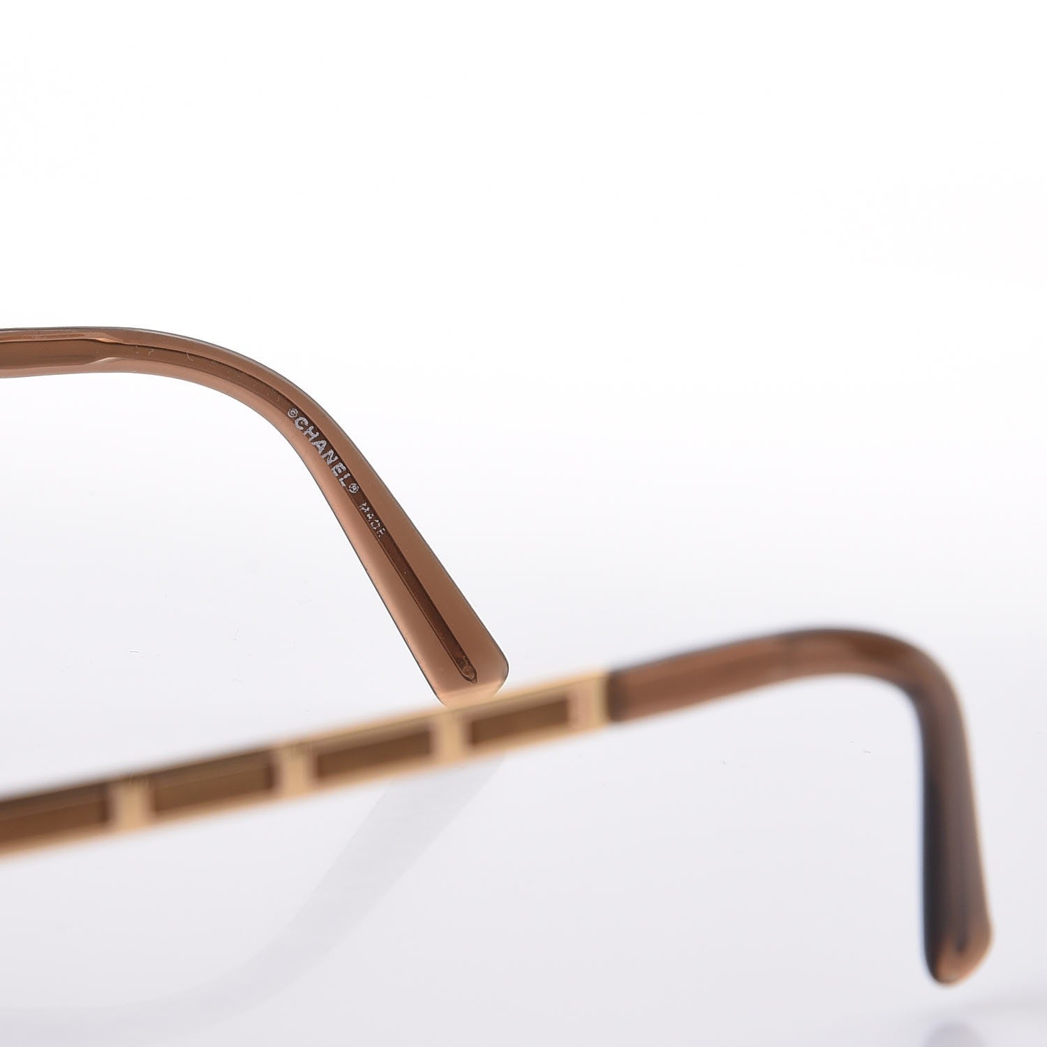 Chanel Square CC Sunglasses Gold 6 of 8