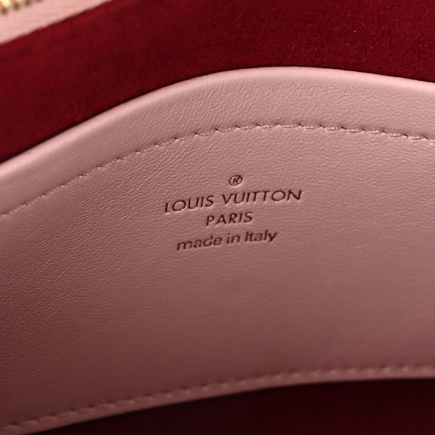 Louis Vuitton Lambskin Embossed Monogram Pochette Coussin Rose 6 of 12