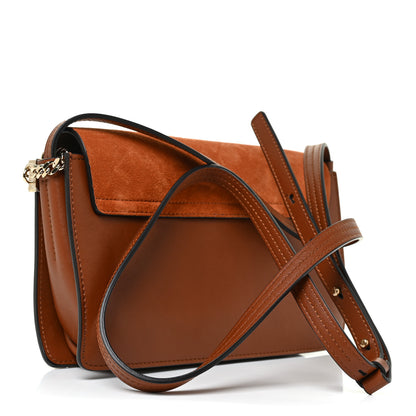 Chloe Suede Calfskin Small Faye Shoulder Bag Tobacco 3 of 9