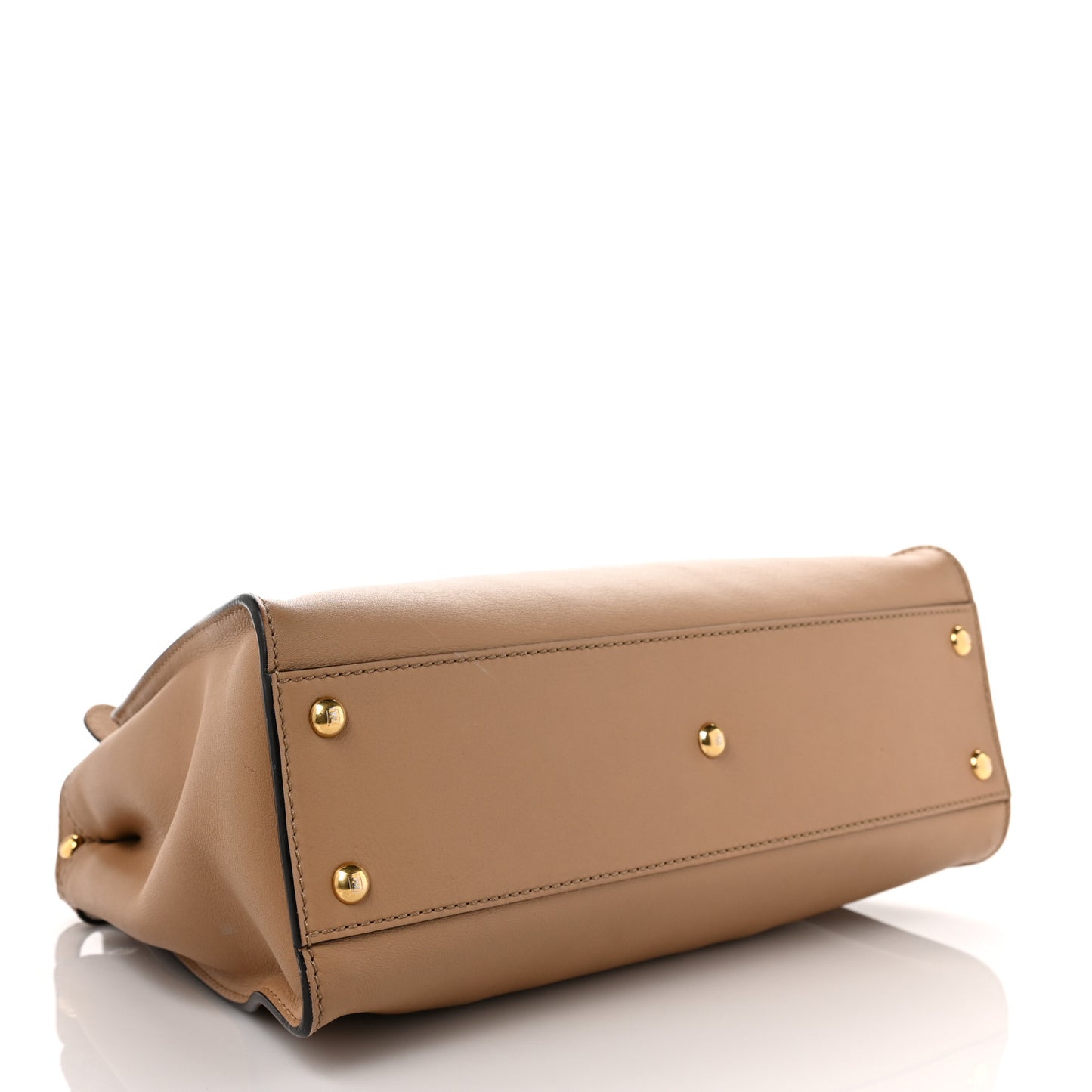 Vitello Seta Medium Peekaboo Iconic Satchel Cuoio