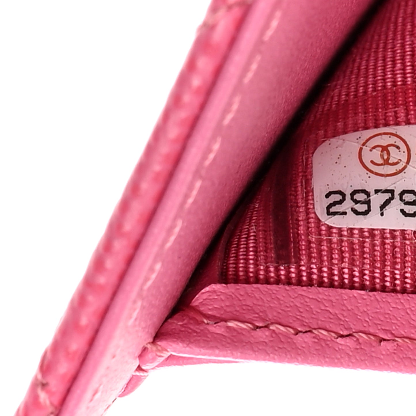 Caviar Quilted Compact Flap Wallet Pink