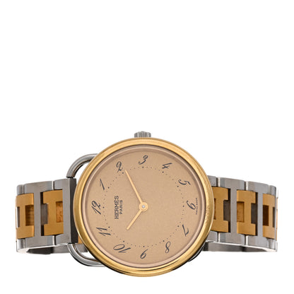 Hermes Stainless Steel 30mm Arceau Clipper Quartz Watch Gold 2 of 4