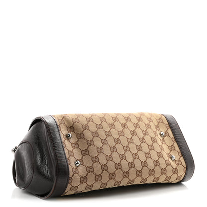Gucci Monogram Bamboo Bullet Bag Dark Brown 4 of 11