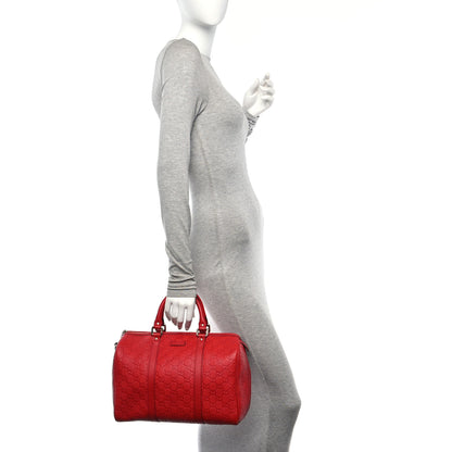 Gucci Guccissima Vitello Tender Medium Joy Boston Sporting Red 3 of 10