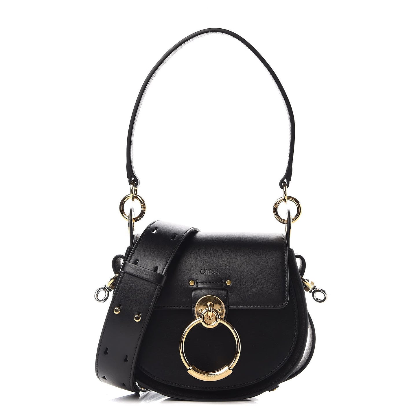 Calfskin Small Tess Bag Black