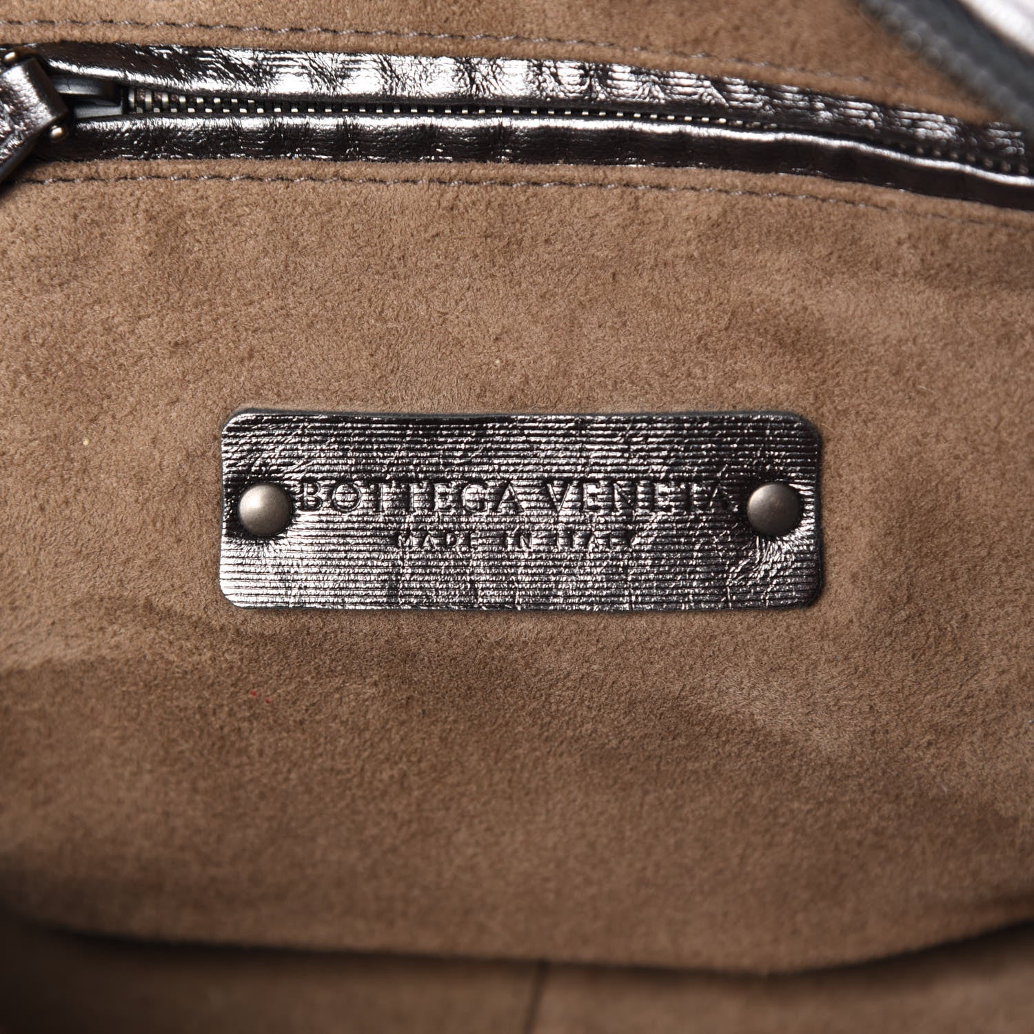 Bottega Veneta Metallic Grosgrain Intrecciato Pillow Crossbody Messenger Argento Ossidato 6 of 9