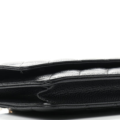 Chanel Caviar Quilted Wallet On Chain WOC Black 9 of 10