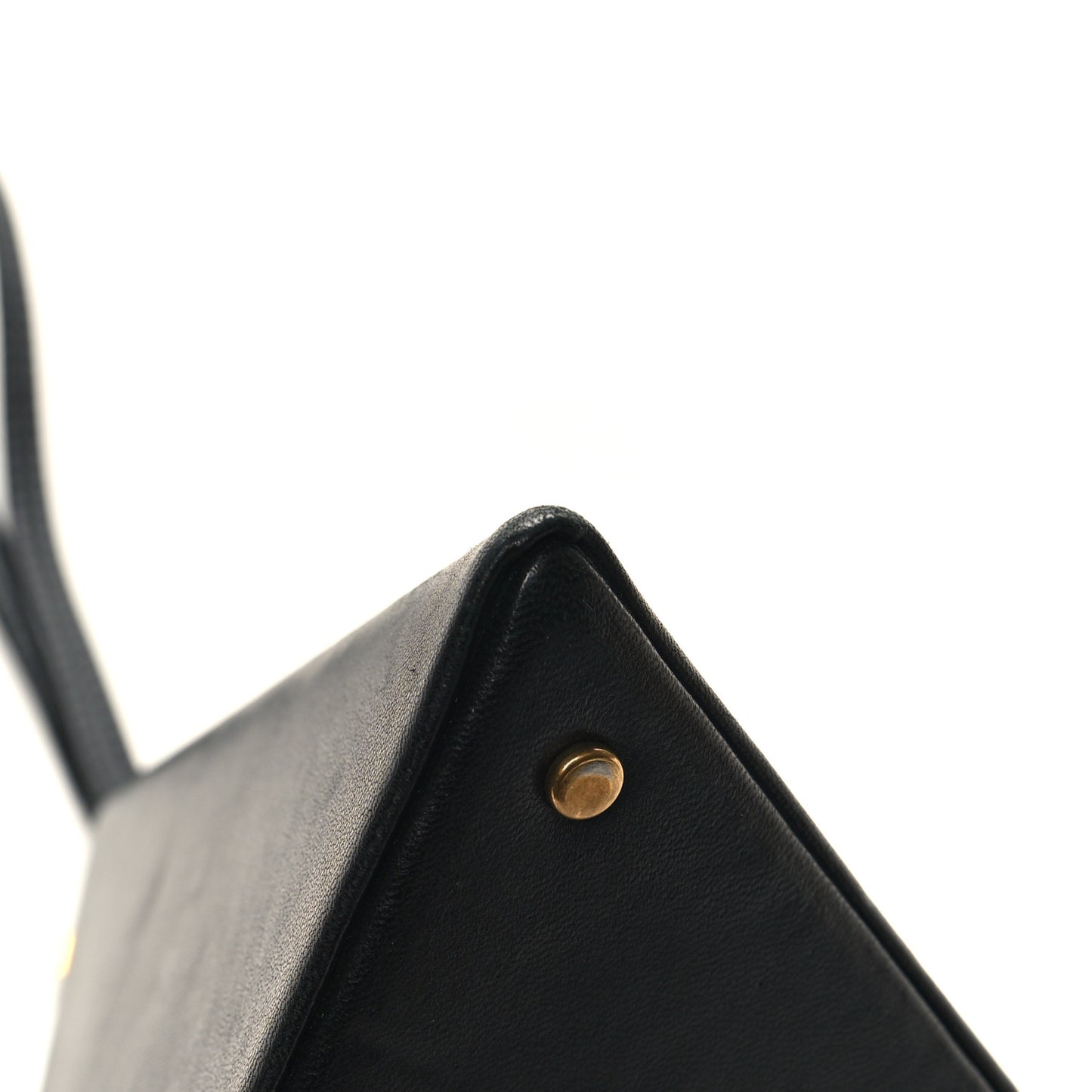 Lambskin Pyramid Clutch Black