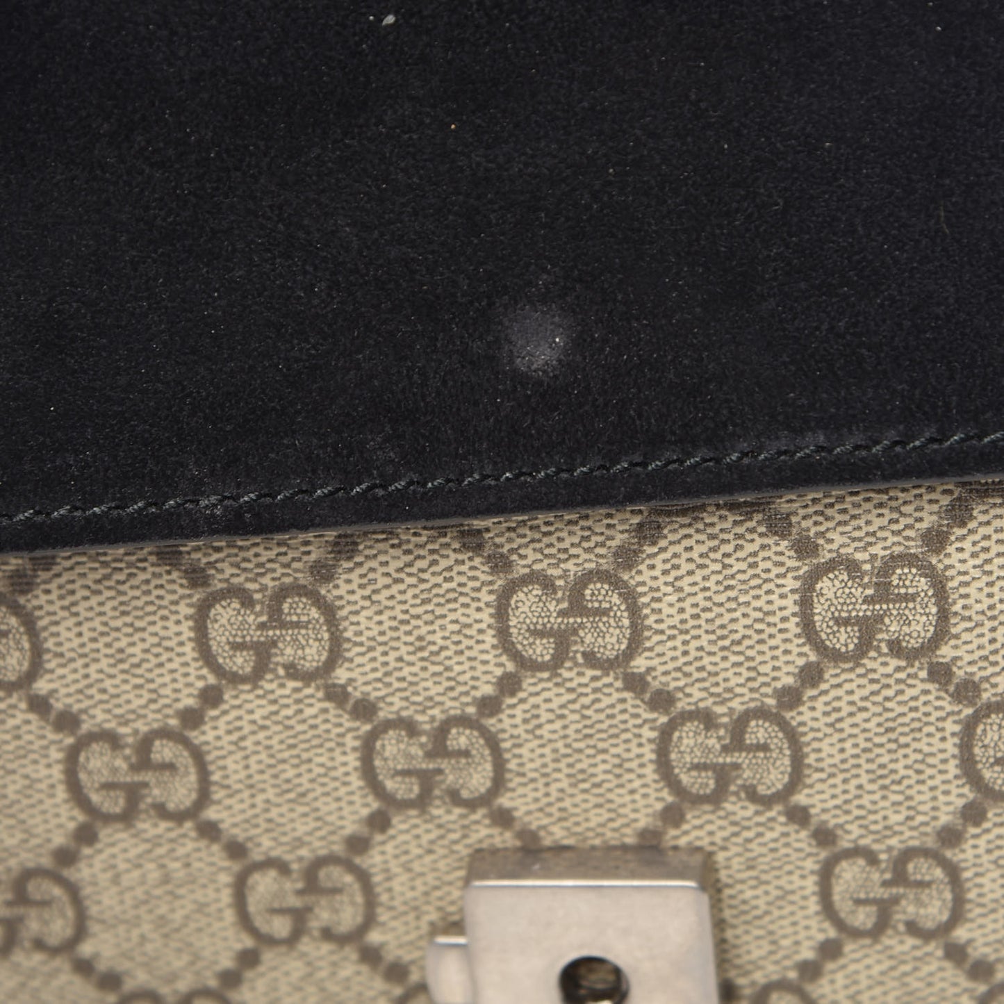 GG Supreme Monogram Mini Dionysus Shoulder Bag Black
