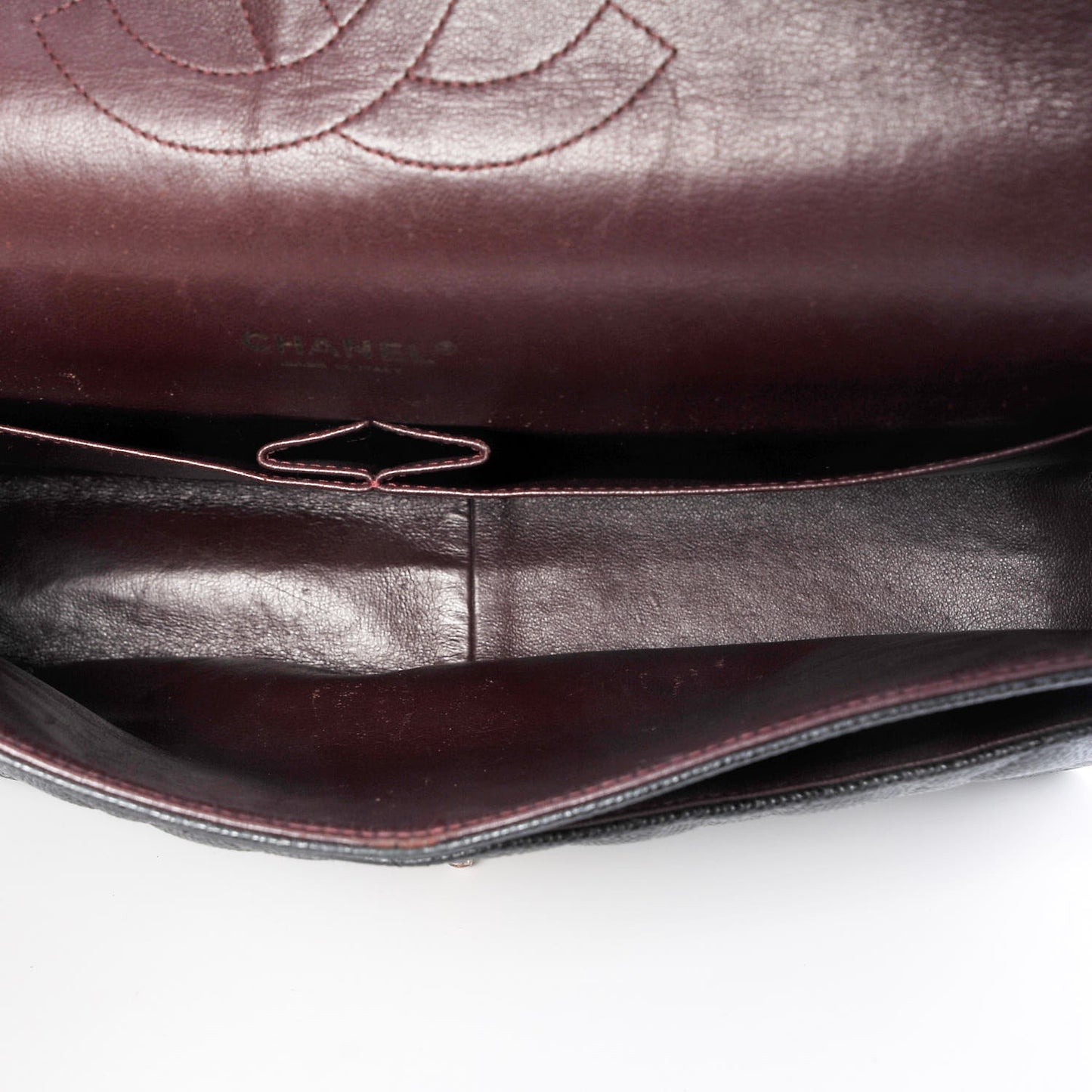 Caviar Quilted Maxi Double Flap Black
