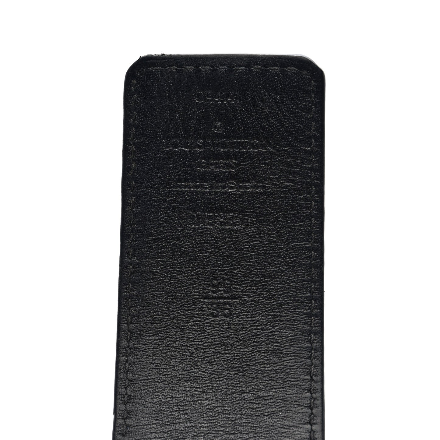 Monogram Calfskin 40mm LV Initiales Reversible Belt 90 36 Black