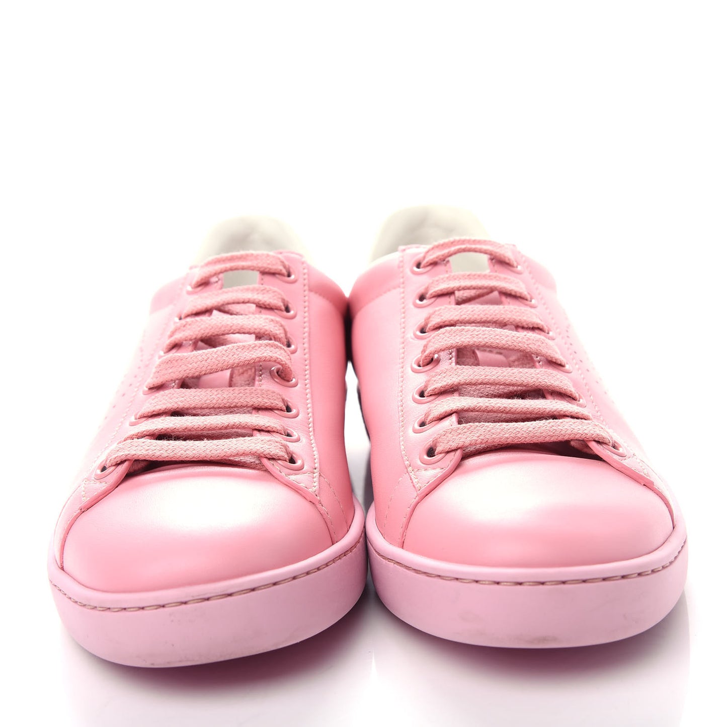Calfskin Interlocking G Perforated Womens Ace Sneakers 36 Wild Rose Lapis