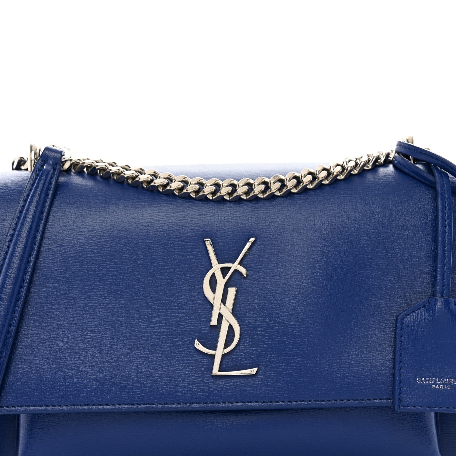 Saint Laurent Calfskin Medium Monogram Sunset Royal Blue 5 of 15