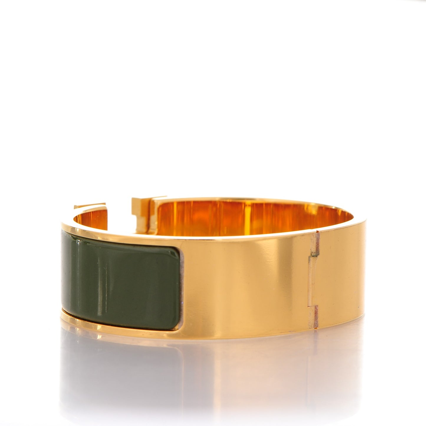 Enamel Wide Clic Clac H Bracelet GM Loden