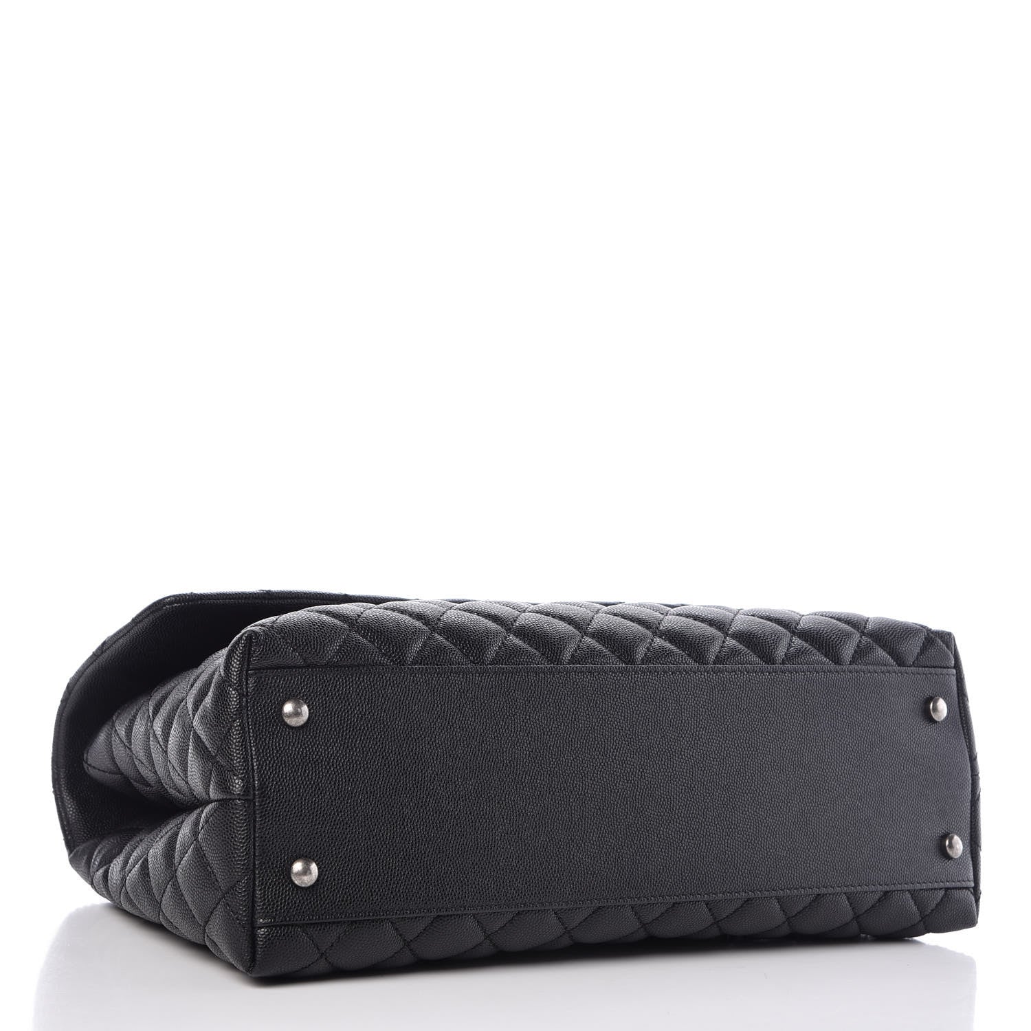 Chanel Caviar Quilted Medium Coco Handle Flap Black 4 of 10