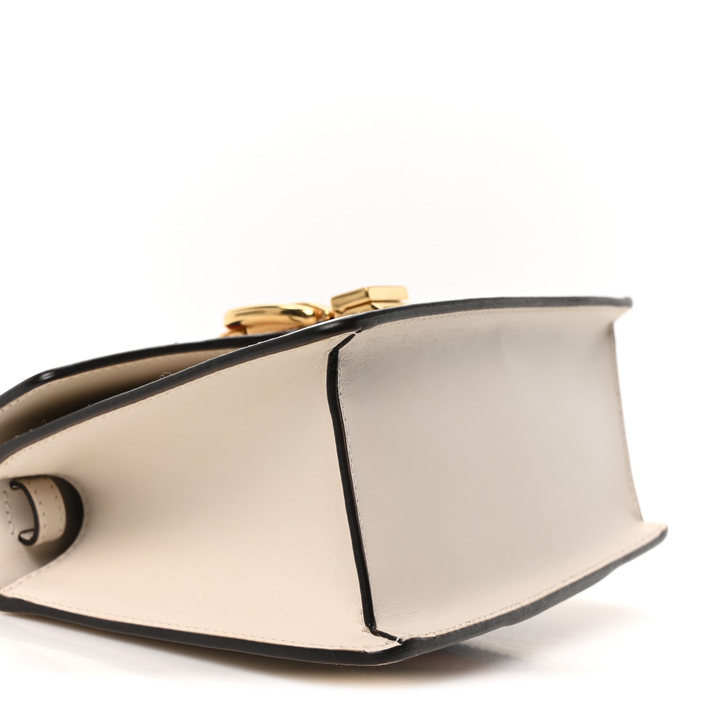 Calfskin Mini Sylvie Top Handle Bag White